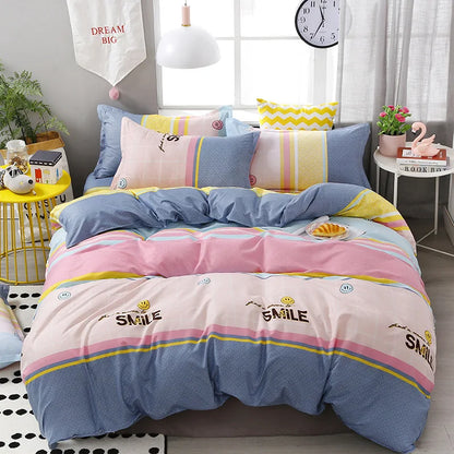DecorBites™ Cartoon Printed Bedding Sets - Soft Quilt Cover Kit for All Seasons