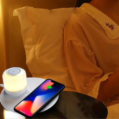 DecorBites™ LED Light Wireless Charger Table Lamp for iPhone Samsung Huawei - Wireless Charging Pad