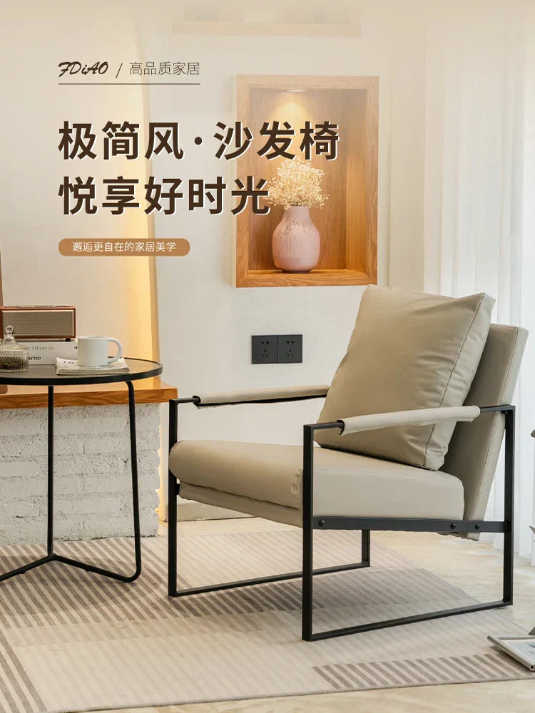 DecorBites™ Lounge Single Sofa Chair for Coffee Shop, Hotel Balcony, Reception Area