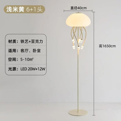DecorBites™ Kawaii LED Jellyfish Lamp Art for Bedroom Decor & Lighting