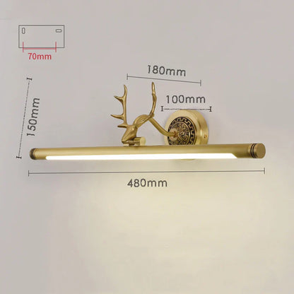 DecorBites™ Antler 8W LED 46CM Mirror Light Sconce for Bedroom and Bathroom