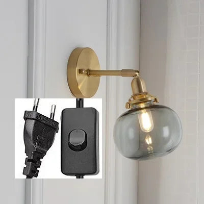 DecorBites™ Glass Ball Wall Sconce Modern Wandlamp Stair Light for Bedroom Bathroom Mirror