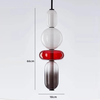 DecorBites™ Candy Glass Ceiling Hanging Chandelier for Loft Living Room
