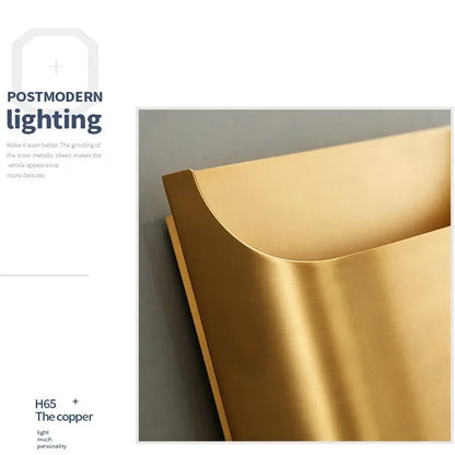DecorBites™ Copper Brass Wall Sconce, Modern Minimalist Designer Wall Lamp for Home Lighting