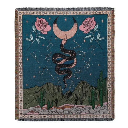 DecorBites™ Bohemian Outdoor Blanket - Luxury Tapestry Rug for Camping, Picnics, and Home Decor