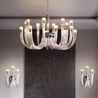 DecorBites™ Glass Tube Dining Chandelier Modern Lamps
