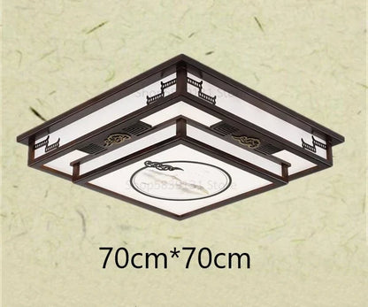 DecorBites™ Antique Style Solid Wood Led Ceiling Light for Living Room Bedroom & Study