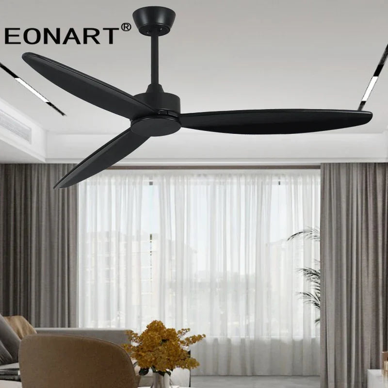 DecorBites™ 60" Modern DC Ceiling Fan with LED Light and Remote Control