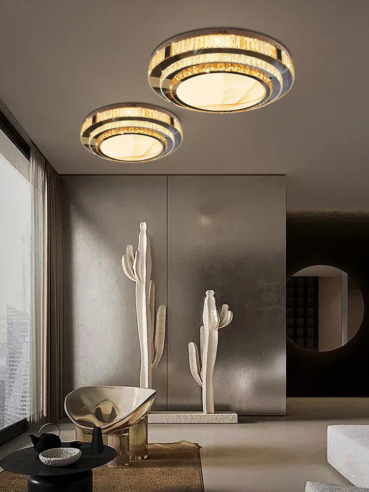 ™ Gold Crystal Ceiling Lights for Modern Home Decor