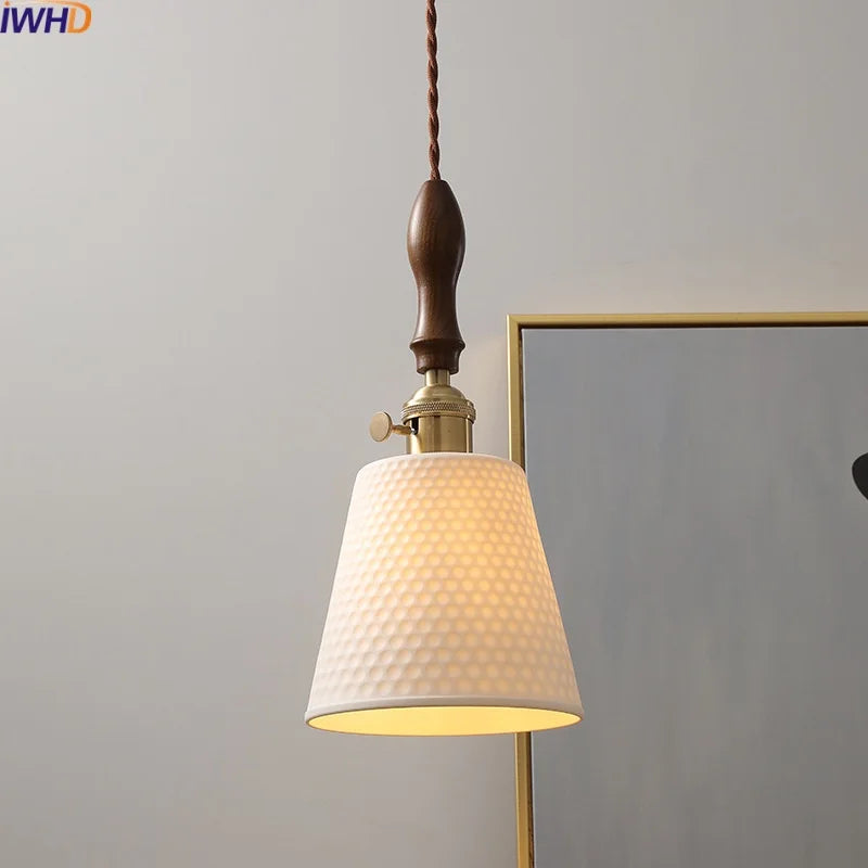 DecorBites™ Ceramic LED Pendant Light Nordic Modern Hanging Lamp for Home Decor