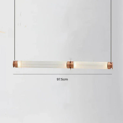 DecorBites™ Luna Glass Tube Chandelier for Kitchen Dining Staircase LED Pendant Lamp