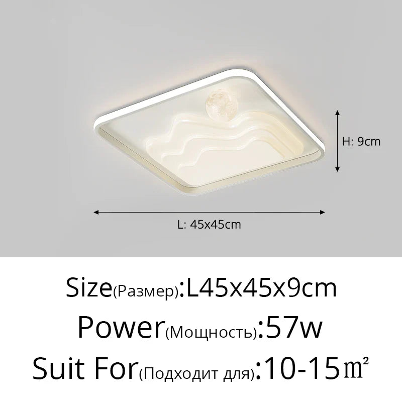 ™ LED Chandelier: Modern Lighting Fixture for Home Decor, White Lustre Lights