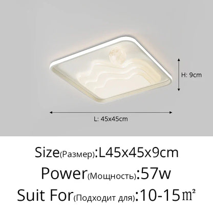 ™ LED Chandelier: Modern Lighting Fixture for Home Decor, White Lustre Lights