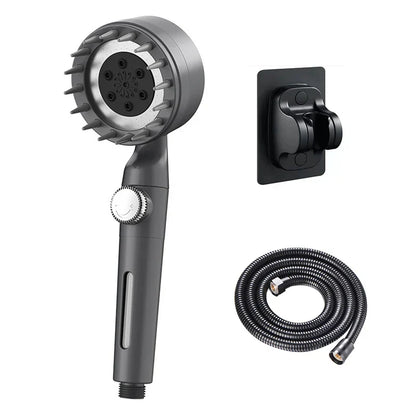 DecorBites™ Adjustable High Pressure Shower Head with 3 Modes and Hose Base