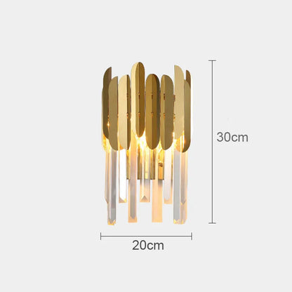 ™ Gold Crystal LED Wall Lamp for Elegant Home Lighting