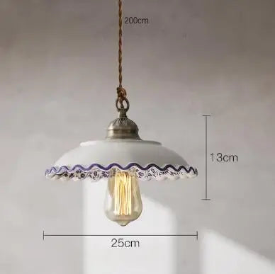 DecorBites™ Blue Glass Pendant Light for Bedroom Dinning Living Room