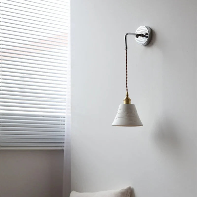 DecorBites™ Ceramic LED Wall Light with Pull Chain Switch - Nordic Design