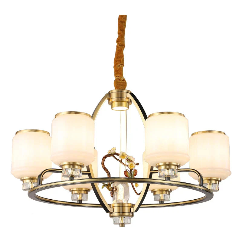 DecorBites™ Luxe Jade Chandelier for Living Room and Villa Hall