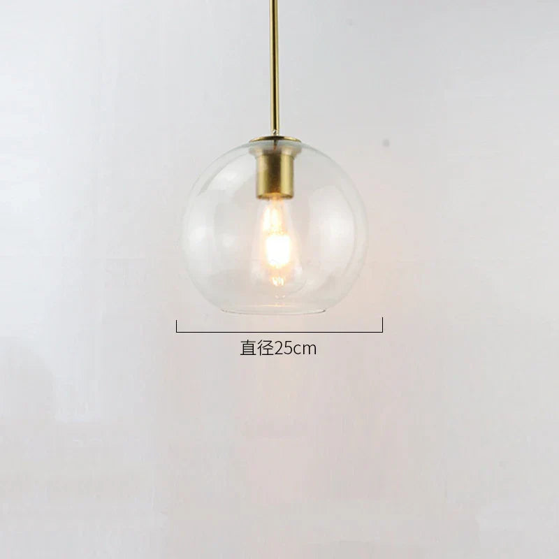DecorBites™ Glass Ball LED Pendant Lights for Chic Home Decor and Lighting
