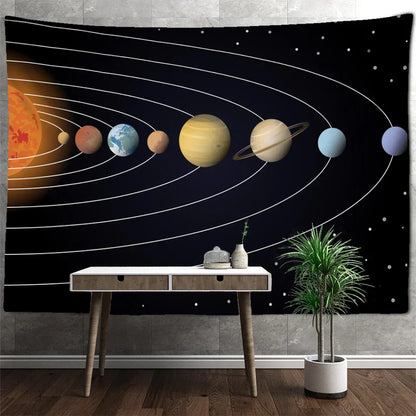 DecorBites™ Astronaut Moon Tapestry Wall Hanging - Boho Hippie Living Room Decor