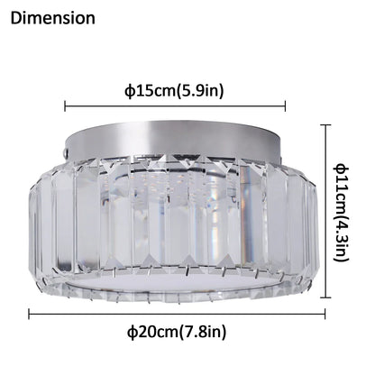 DecorBites™ Crystal LED Ceiling Chandelier Light Circle Design Indoor Lighting