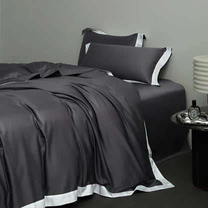 DecorBites™ Egyptian Cotton Hotel Style Bedding Set 1000TC Queen King Duvet Cover Sheet Pillowcases
