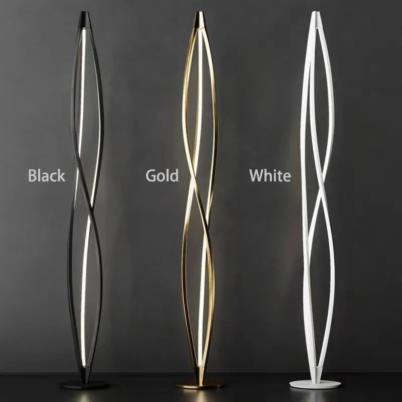 DecorBites™ LED Spiral Aluminu Chandelier - Modern Decor for Home, Office, and Dining Areas