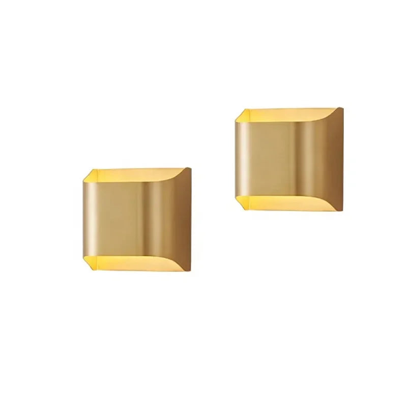 DecorBites™ Copper Brass Wall Sconce, Modern Minimalist Designer Wall Lamp for Home Lighting