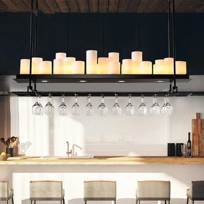 DecorBites™ Glass LED Chandelier - Stylish Lighting for Home Decor & Dining Room