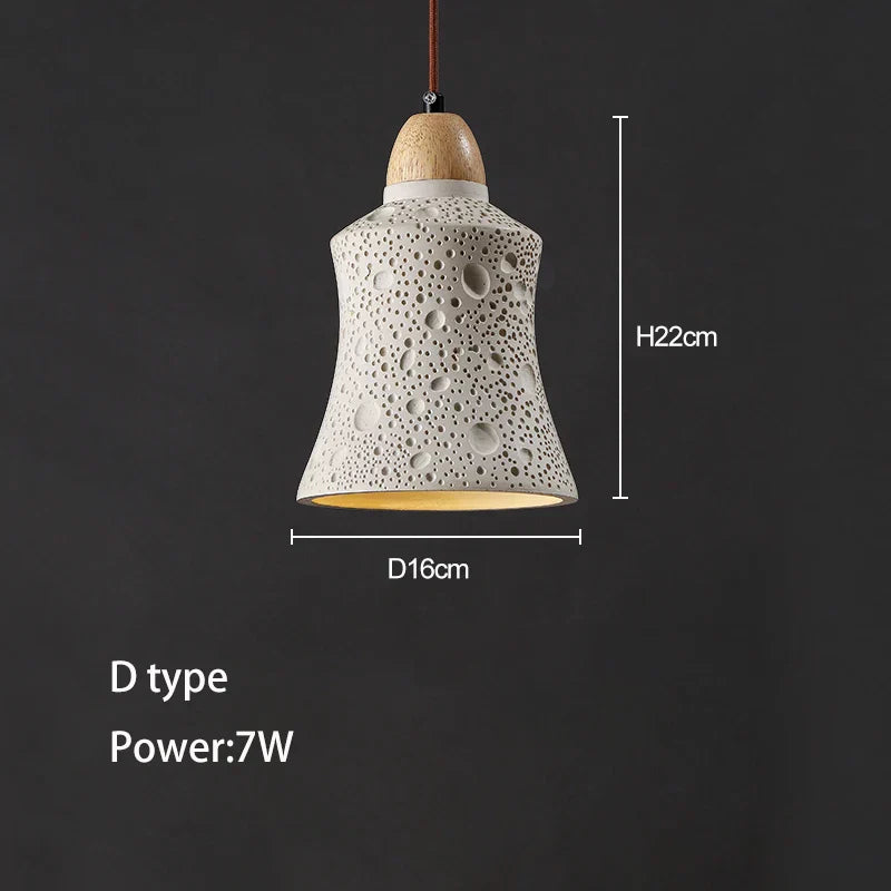 DecorBites™ Concrete High Pendant Chandelier for Bedroom, Restaurant, and Bar