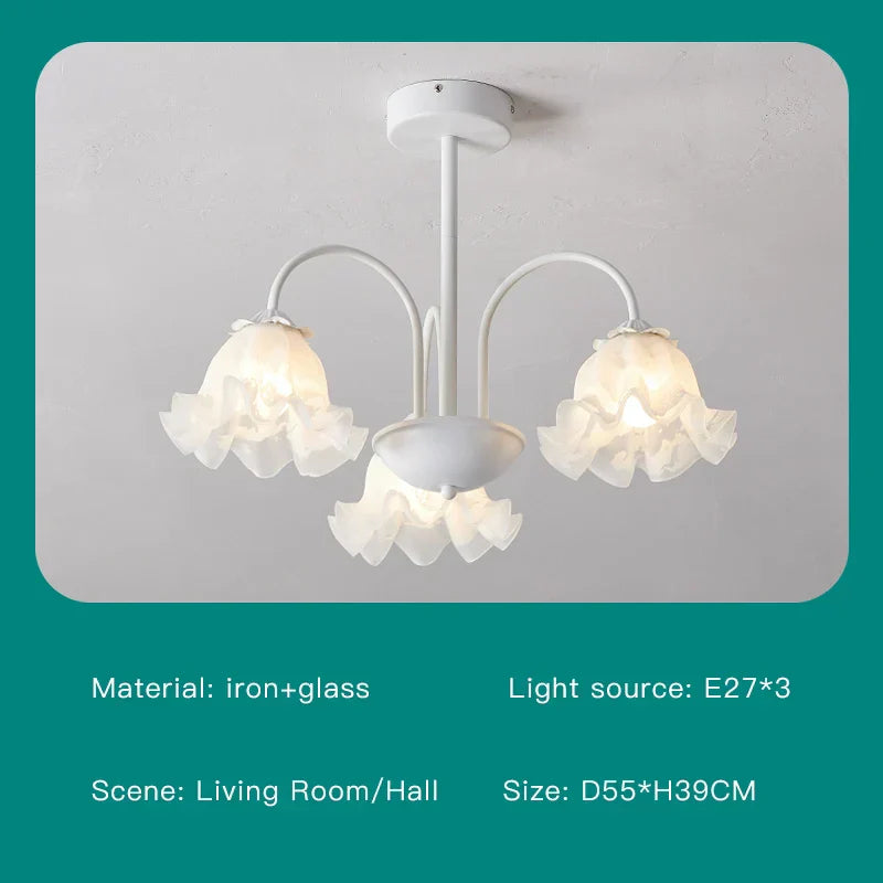 DecorBites™ 2024 Modern Green White Chandelier Ceiling Hanging Lamp for Living Room Dining Bedroom