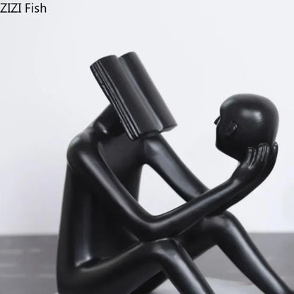 DecorBites™ Abstract Figure Sculpture Creative Resin Decor for Room Aesthetic Appeal