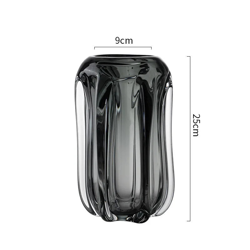 DecorBites™ Glass Vase for Hydroponics & Flower Arrangement - Home Decor Accent