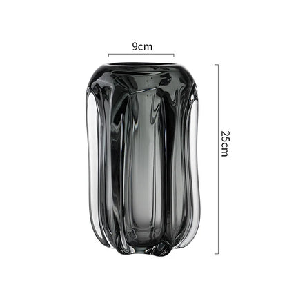 DecorBites™ Glass Vase for Hydroponics & Flower Arrangement - Home Decor Accent