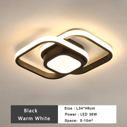 DecorBites™ LED Ceiling Lamp: Modern Indoor Lighting Fixture, 36W 32W 20W, Bedroom Corridor Balcony Foyer