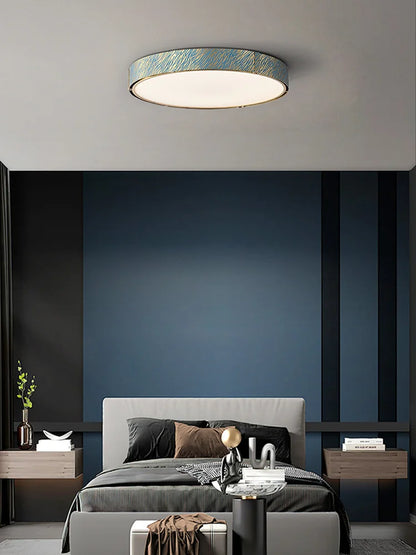 DecorBites™ Blue Copper Crystal LED Ceiling Chandelier for Dinning Room
