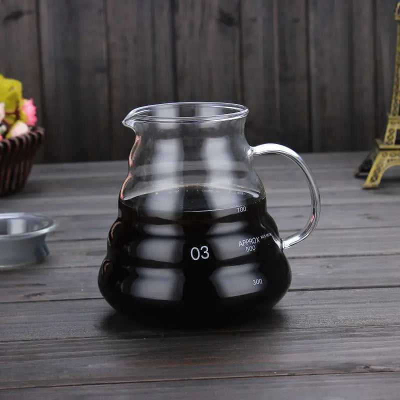 DecorBites™ Cloud Glass Coffee Kettle 800ml