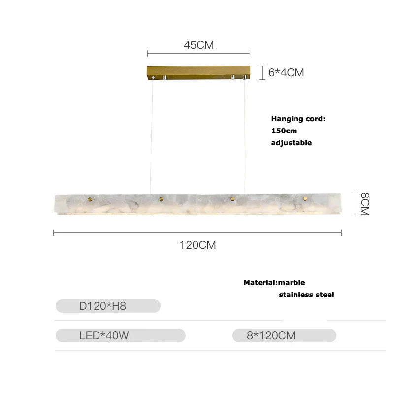 ™ Gold Chrome LED Pendant Chandelier for Dining Room Lighting