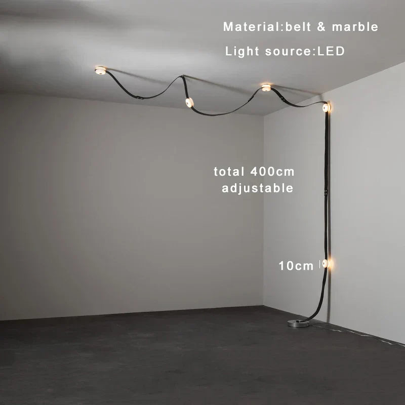 DecorBites™ Black Leather Marble Chandeliers | Adjustable Dining Room Lamps | Easy Installation Home Decor