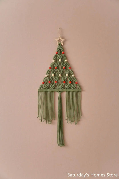 DecorBites™ Boho Christmas Tree Wall Tapestry