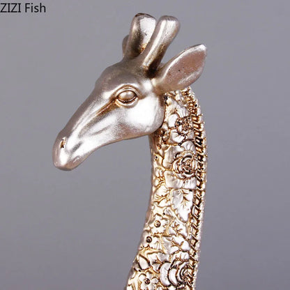 DecorBites™ Giraffe Resin Statue Ornament Desk Decoration Room Aesthetic Decor