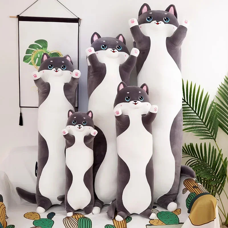 DecorBites™ Husky Dog Side Sleep Body Pillow - Cute Sofa Bed Decoration & Gift