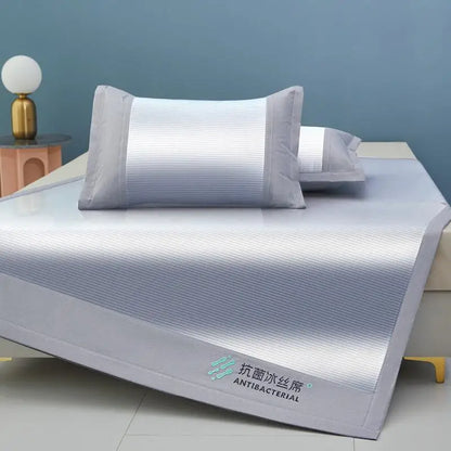 DecorBites™ Cooling Sheet 3-Piece Set for Single Twin Bed - Antibacterial Ice Silk Technology