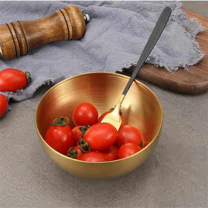 DecorBites™ Stainless Steel Mixing Bowls Set for Soup Salad Noodle Ramen Rice