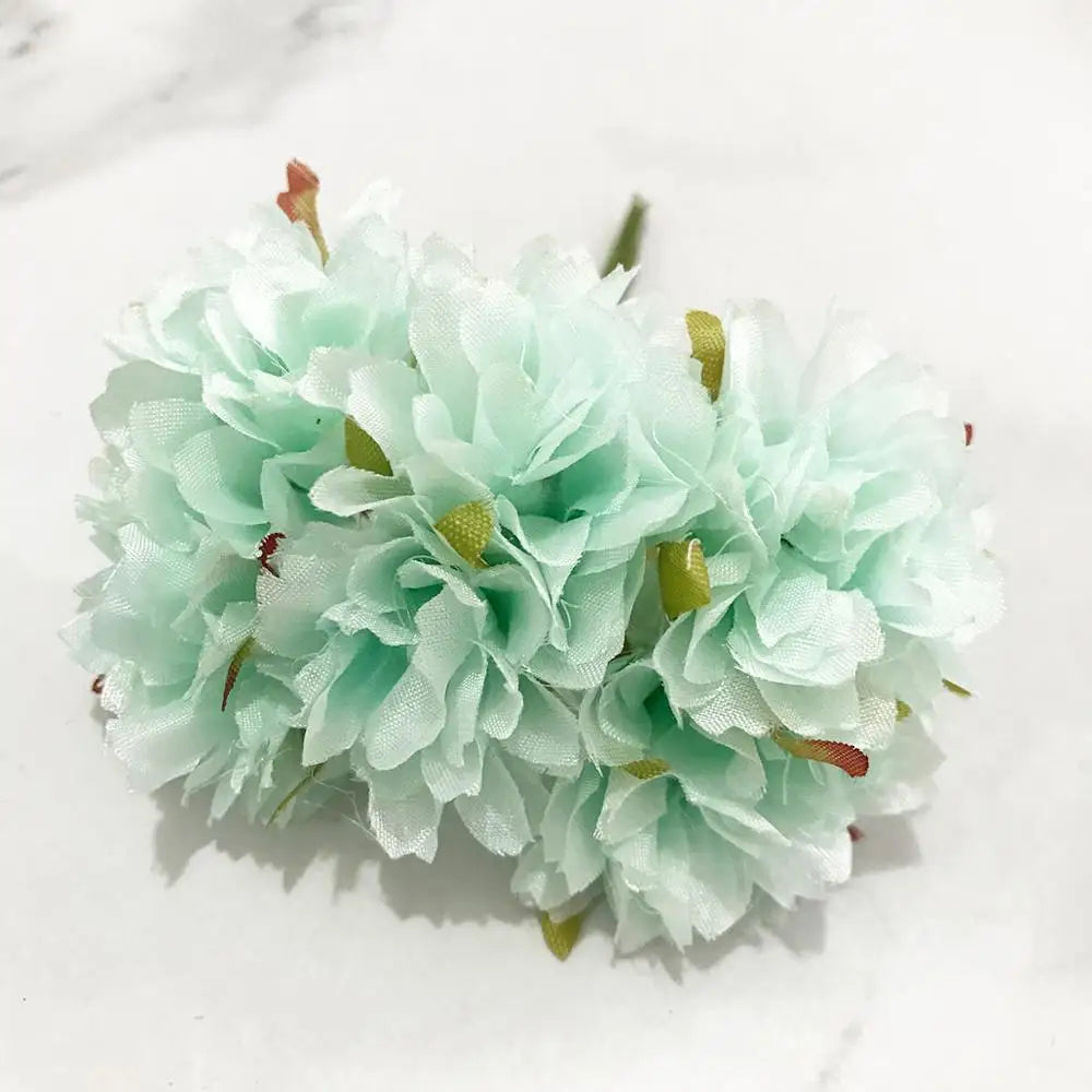 DecorBites™ Blue Flower Cherry Stamen Berries Bundle for DIY Christmas Wedding Decor