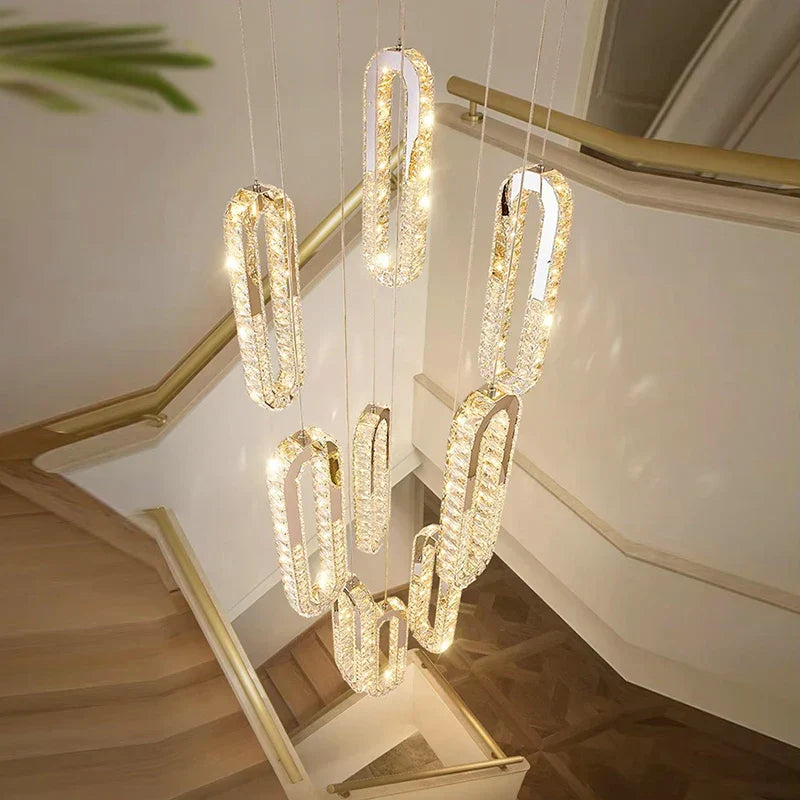 DecorBites™ Crystal Chandelier Dining Room Pendant Lights Ceiling Lamps Luxe Indoor Lighting