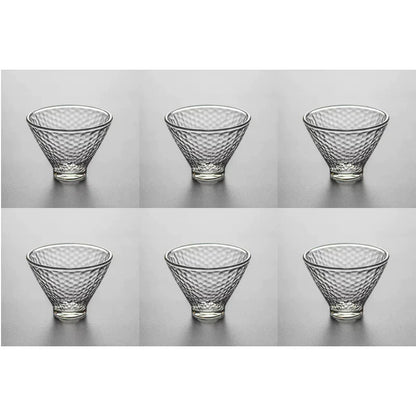 DecorBites™ Japanese Tea Cup Set of Cute Heat-resistant Glass Mugs and Teacups