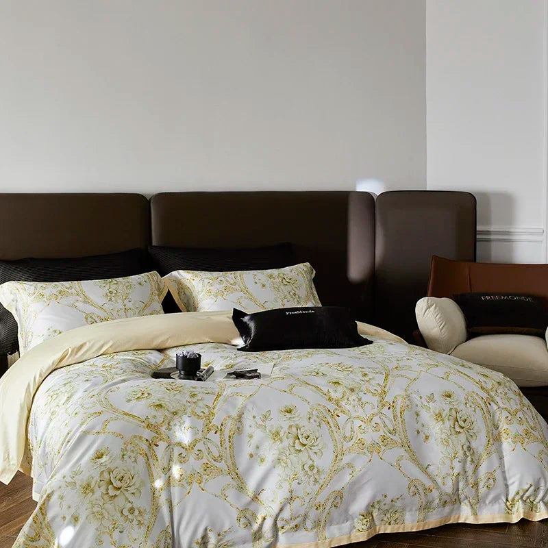 ™ Luxe 100s Egyptian Cotton Bedding Set: Sheet, Blanket, Cover, Pillowcase