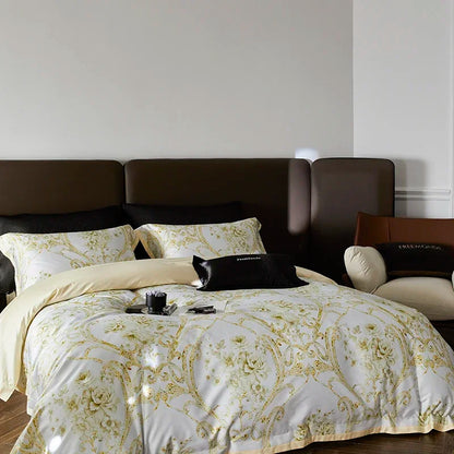™ Luxe 100s Egyptian Cotton Bedding Set: Sheet, Blanket, Cover, Pillowcase