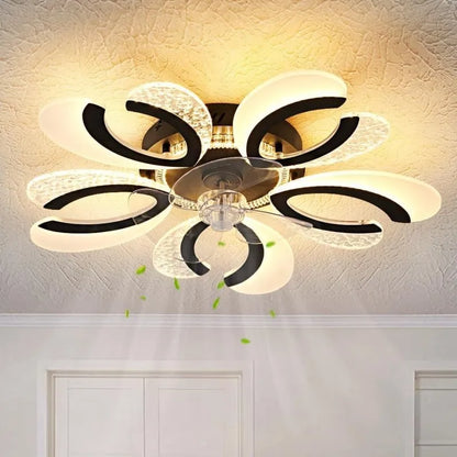 DecorBites™ Ceiling Fan Light LED, Remote Control, Silent, 220V